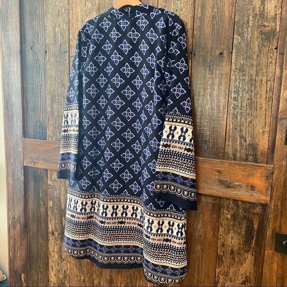 Streetwear Society Sz S Blue Bali Bohemian Open Flowy Concert Event Duster - Picture 12 of 12